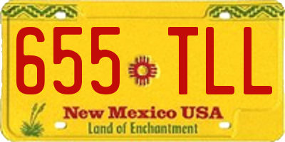 NM license plate 655TLL