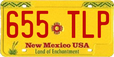 NM license plate 655TLP