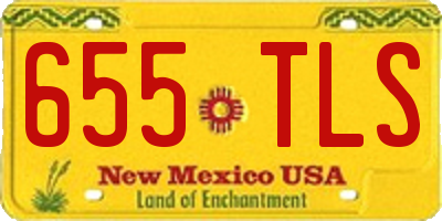 NM license plate 655TLS