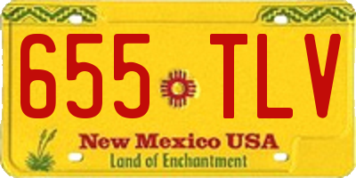 NM license plate 655TLV