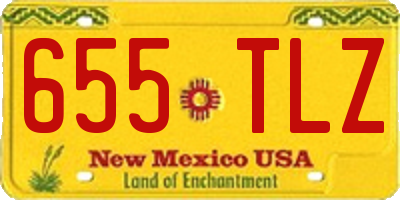 NM license plate 655TLZ