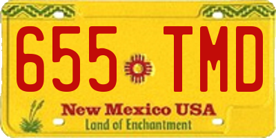 NM license plate 655TMD