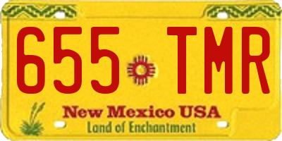 NM license plate 655TMR