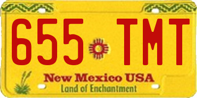 NM license plate 655TMT