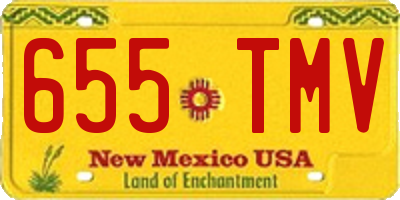 NM license plate 655TMV