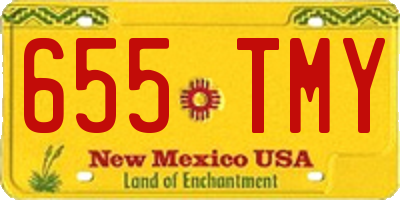 NM license plate 655TMY