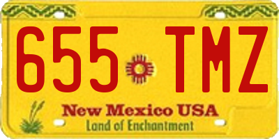 NM license plate 655TMZ