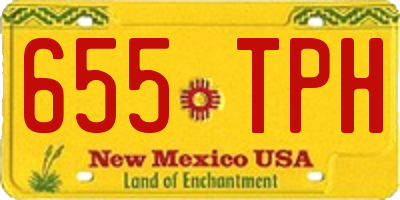 NM license plate 655TPH