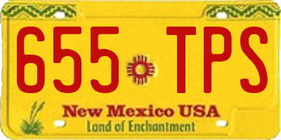 NM license plate 655TPS