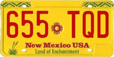 NM license plate 655TQD