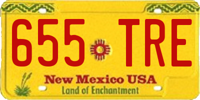 NM license plate 655TRE