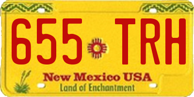 NM license plate 655TRH