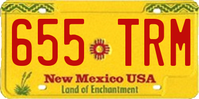 NM license plate 655TRM