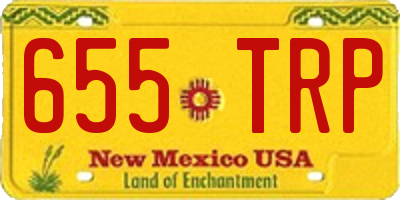 NM license plate 655TRP