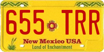 NM license plate 655TRR