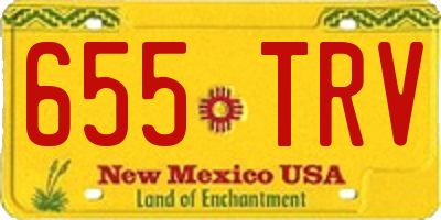 NM license plate 655TRV