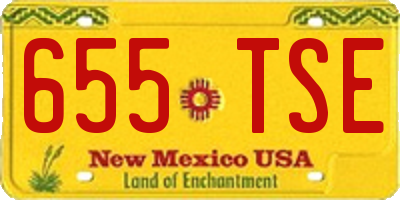 NM license plate 655TSE