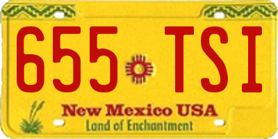 NM license plate 655TSI