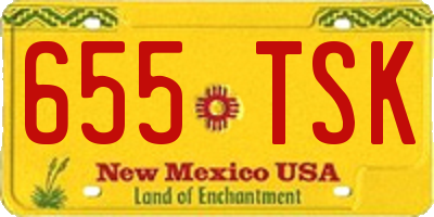 NM license plate 655TSK