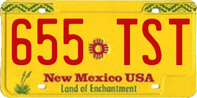 NM license plate 655TST