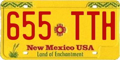 NM license plate 655TTH