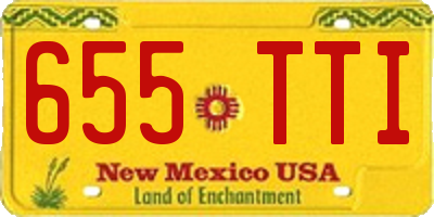 NM license plate 655TTI
