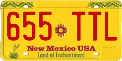 NM license plate 655TTL