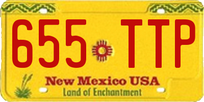 NM license plate 655TTP