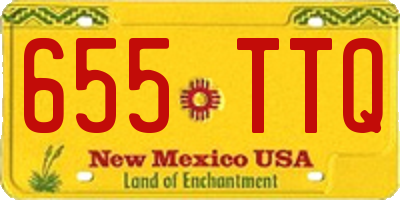 NM license plate 655TTQ