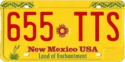NM license plate 655TTS