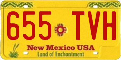 NM license plate 655TVH