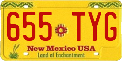 NM license plate 655TYG