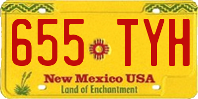 NM license plate 655TYH