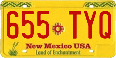 NM license plate 655TYQ