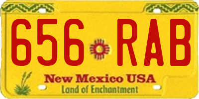 NM license plate 656RAB