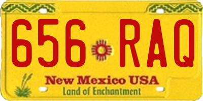 NM license plate 656RAQ