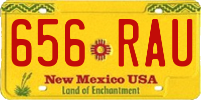 NM license plate 656RAU