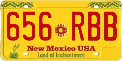 NM license plate 656RBB