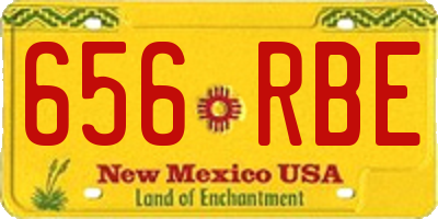 NM license plate 656RBE