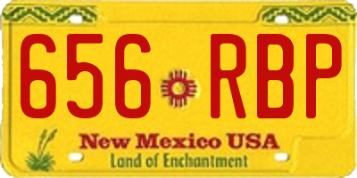 NM license plate 656RBP