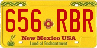 NM license plate 656RBR