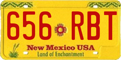 NM license plate 656RBT