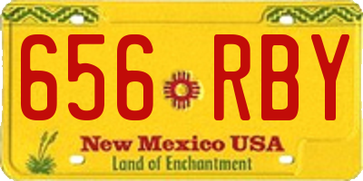 NM license plate 656RBY
