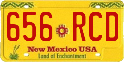 NM license plate 656RCD