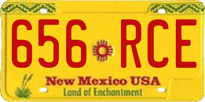 NM license plate 656RCE