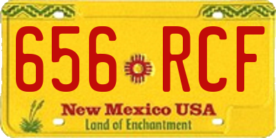 NM license plate 656RCF