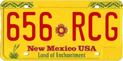 NM license plate 656RCG