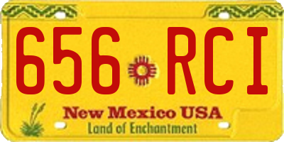 NM license plate 656RCI