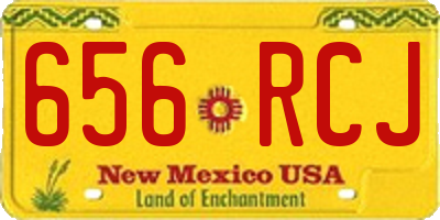 NM license plate 656RCJ