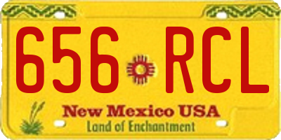 NM license plate 656RCL